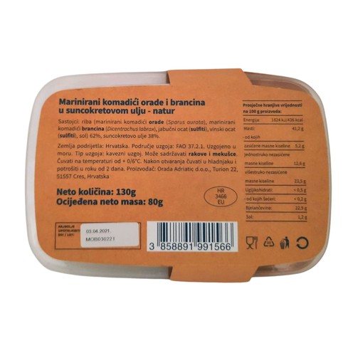 Orada i brancin marinirani natur Brok 130 g