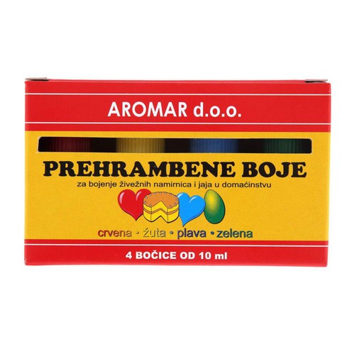 Prehrambene boje Aromar 10 ml (4 kom)