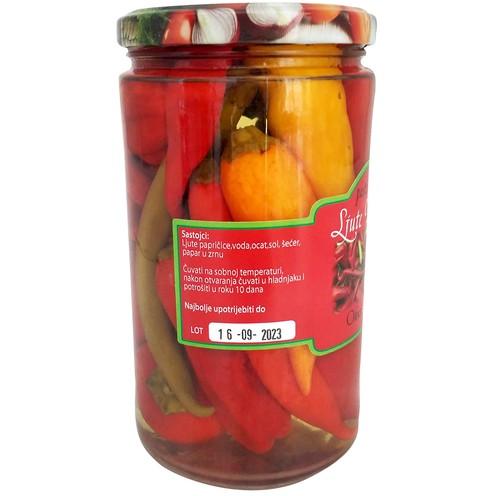 Ljute papričice pasterizirane 630 g