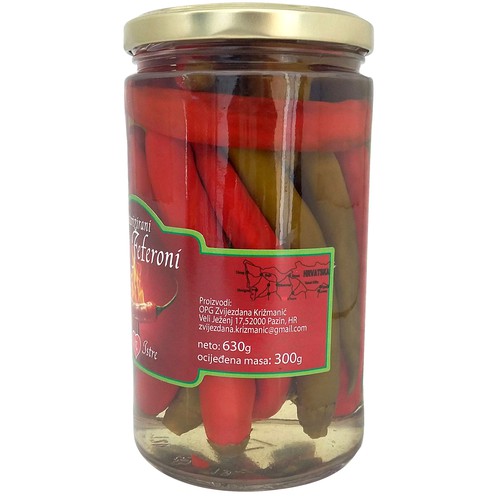 Ljuti feferoni pasterizirani 630 g
