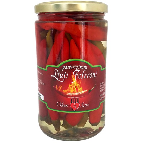Ljuti feferoni pasterizirani 630 g