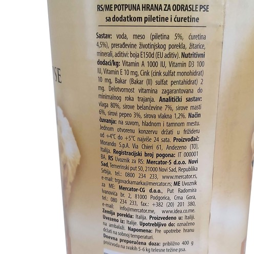 Rial hrana za pse piletina i puretina 1,25 kg