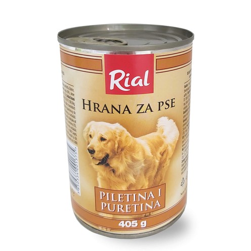 Rial hrana za pse piletina i puretina 405 g