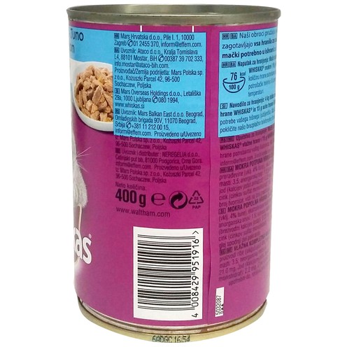 Whiskas Katzenfutter Lachs in Gelee 400 g
