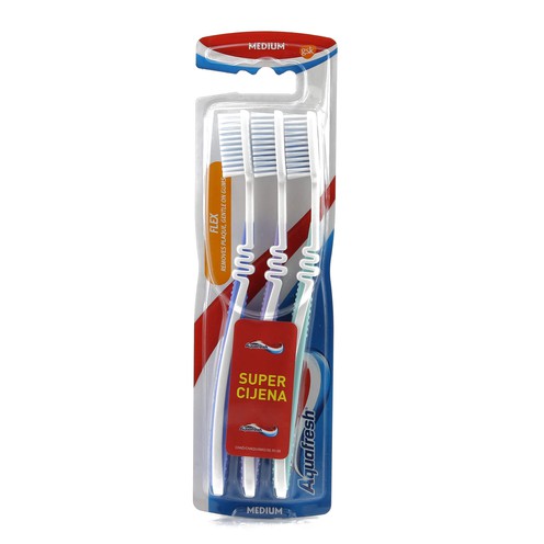 Četkica za zube Aquafresh Flex Medium (3 kom)