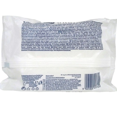 Nivea Intimo wipes for intimate care Fresh Comfort 20 pcs