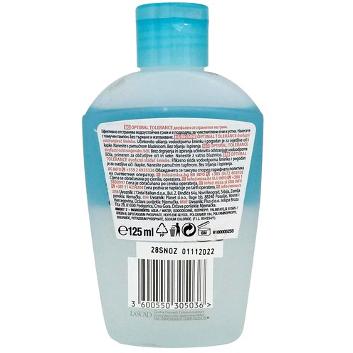 MIXA dvofazni odstranjivač šminke 125 ml