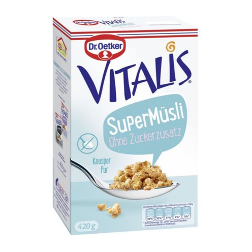 Vitalis SuperMüsli ohne Zuckerzusatz 420 g Dr. Oetker