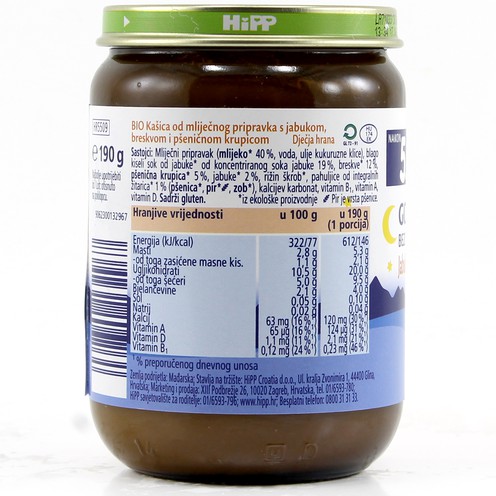 HiPP Apfel-Pfirsich-Grieß 190g