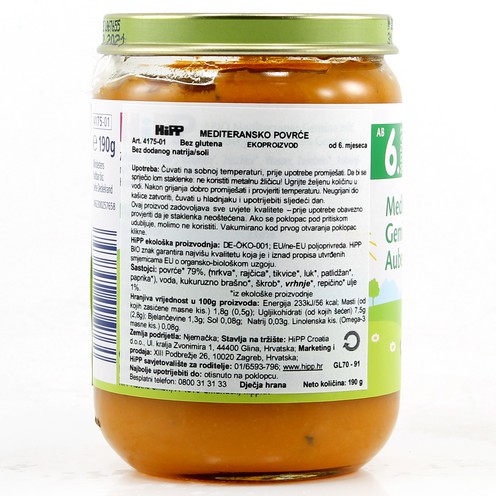 Hipp Mediterranean vegetables 190 g