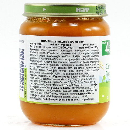 HiPP Früh-Möhren mit Kartoffeln 125 g