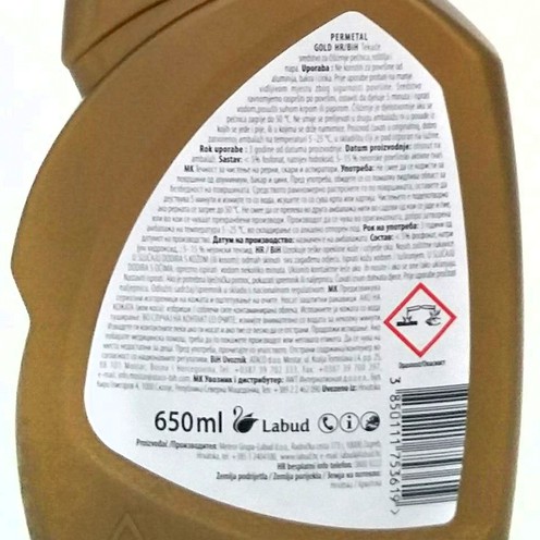 Permetal Gold Entfetter 650 ml