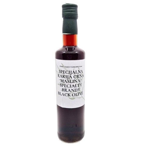 Black Olive Schnapps (Rakija) OPG Čehić 0,5 l