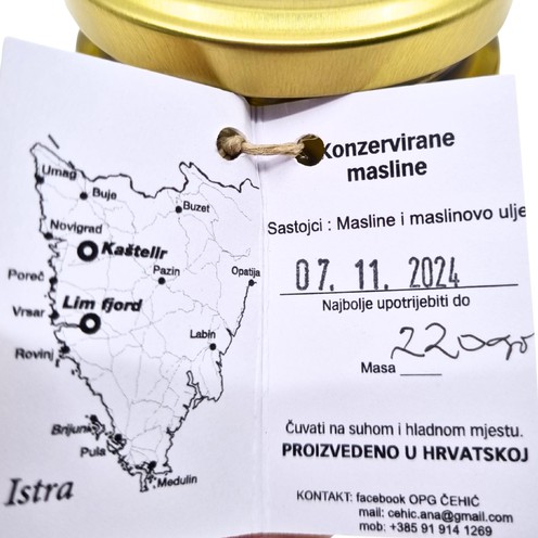 Konzervirane masline OPG Čehić 370 gr