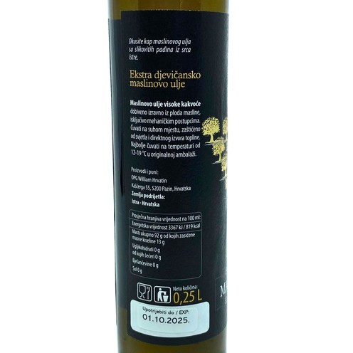 Extra virgin olive oil Hrvatin 0,25 l