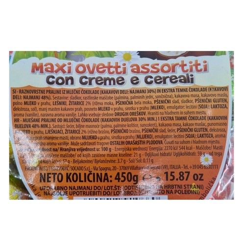 Čokoladna jaja Socado 450 g
