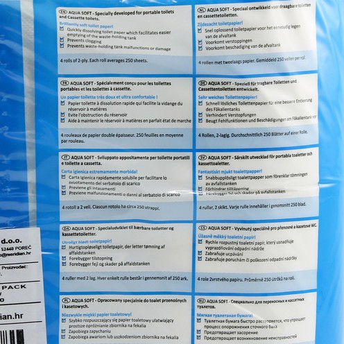 Toaletni papir za kemijski WC Thetford Aqua Soft (4 role)