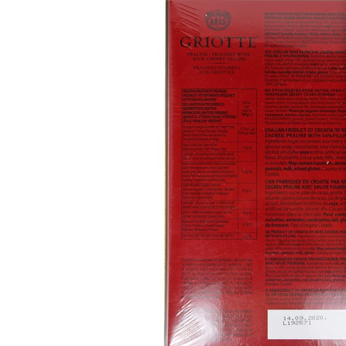 Griotte praline 204 g