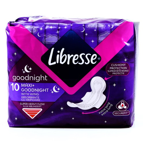Libresse Maxi Goodnight Sanitary Napkins 10 1