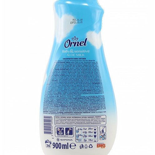 Ornel Aloe Baby & Sensitive Weichspüler 900 ml