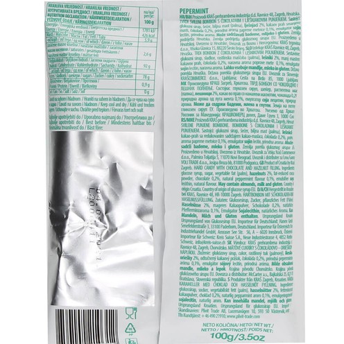 Pepermint bomboni s punjenjem 100 g