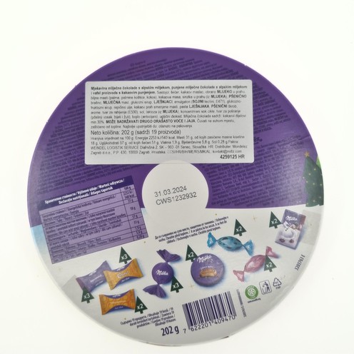 Milka Božićna kutija 202 g