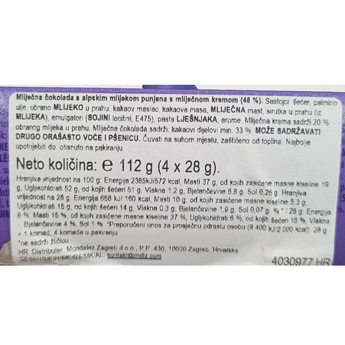 Milka snowballs 112 g