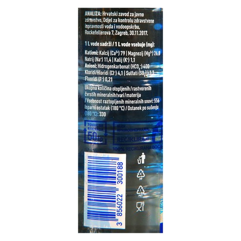 Natural mineral water Studena, non-carbonated 0,5 l