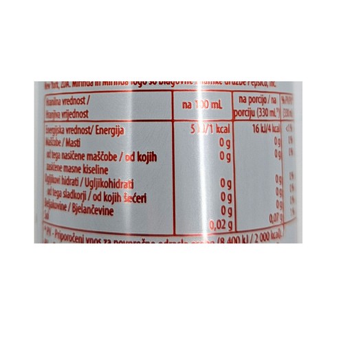 Mirinda Sleek zero sugar 0,33 l
