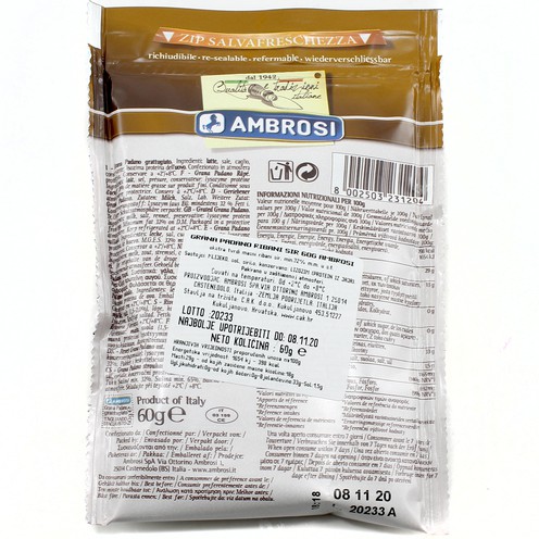 Grana Padano geriebener Käse 60 g