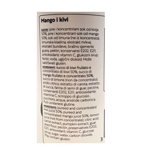 Soda Mango i Kivi Mist 0,33 l
