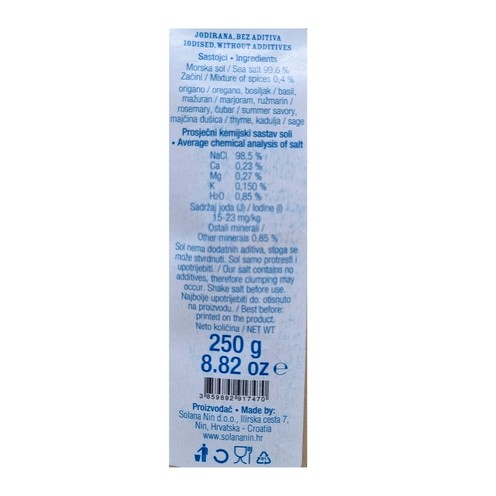 Salt with dalmatian spices 250 g