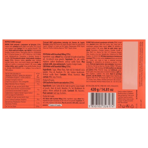 Waffers hazelnut 420 g