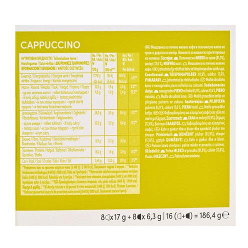 Nescafé Dolce Gusto Cappuccino Kaffee in Kapseln (16 Stück für 8 Getränke)