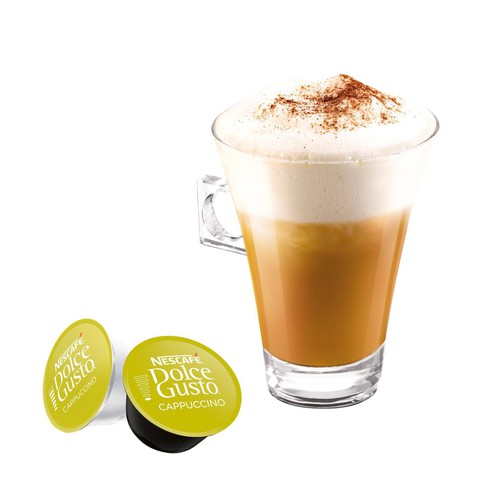 Nescafé Dolce Gusto Cappuccino Kaffee in Kapseln (16 Stück für 8 Getränke)