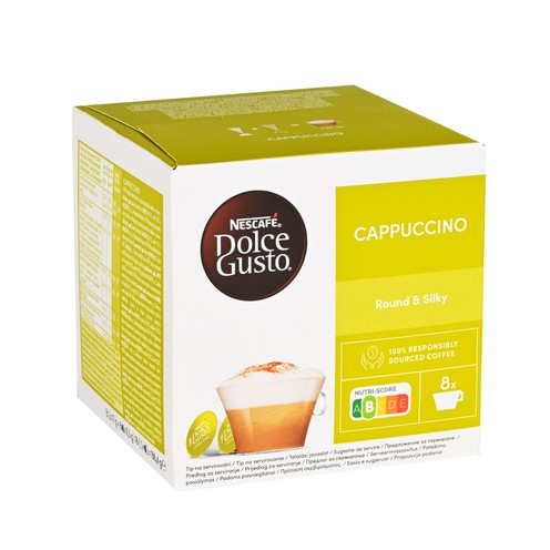 Nescafé Dolce Gusto Cappuccino Kaffee in Kapseln (16 Stück für 8 Getränke)
