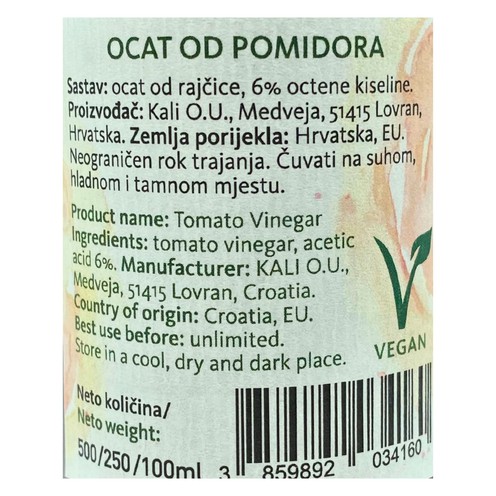 Tomato vinegar Kali 250 ml
