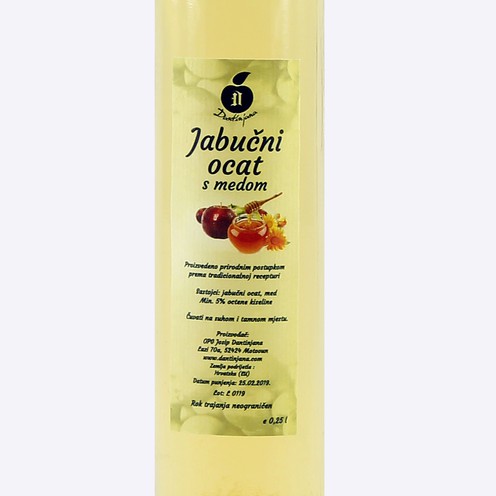 Jabučni ocat s medom 0,25 l