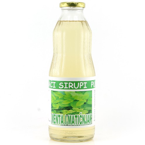Hausgemachter Minze & Zitronenmelisse Sirup 0,75 l