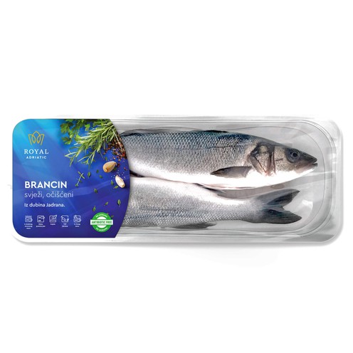 Brancin očišćeni 2 kom (300-400 g po komadu)