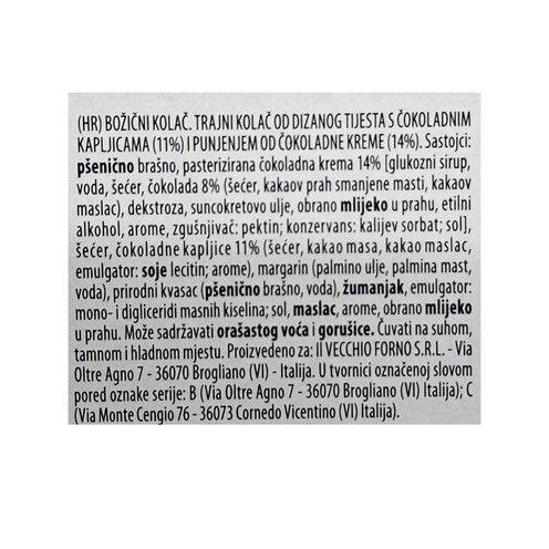 Panettone Doppia Delizia Cioccolato Dolce forneria 750 g