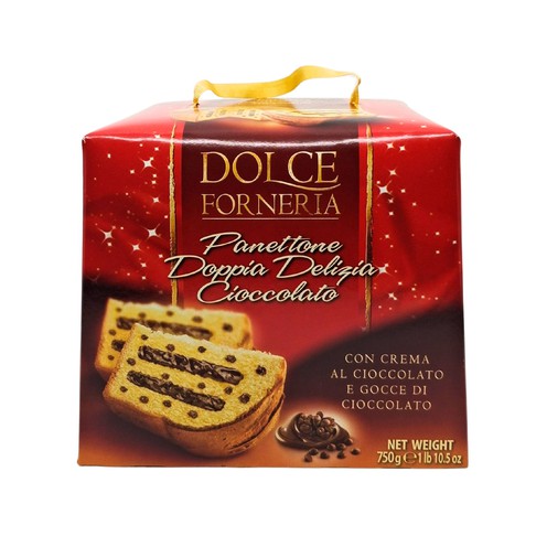Panettone Doppia Delizia Cioccolato Dolce forneria 750 g
