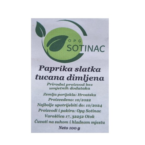 Geräucherter süßer Paprika 100 g