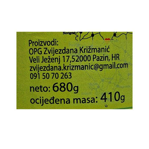 Zelene rajčice pasterizirane 680 g