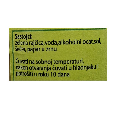 Zelene rajčice pasterizirane 680 g