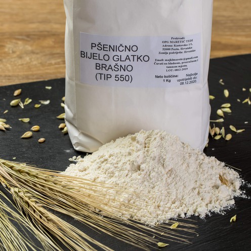 Pšenično bijelo brašno glatko (tip 550) 1 kg