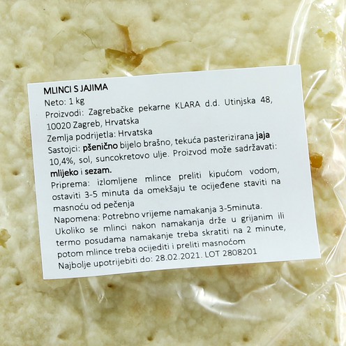Mlinci s jajima 1 kg