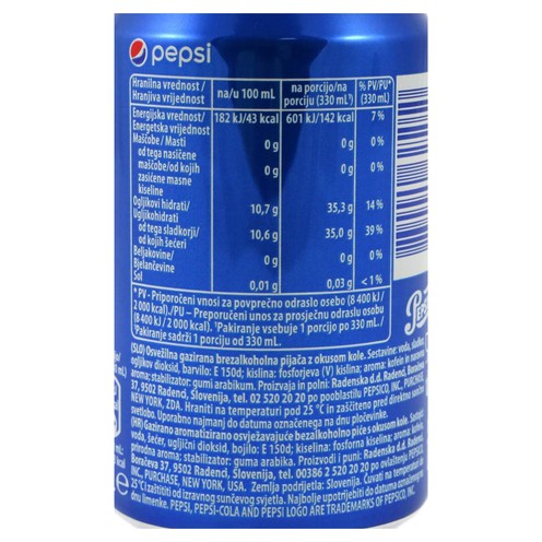 Pepsi Sleek 0,33 l