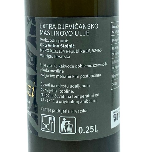 Extra virgin olive oil C&P Perlazzi 0,25 l