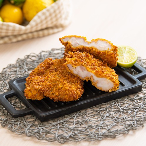 Hähnchensteak gebacken in Cornflakes für 4 Personen (1,1 kg)